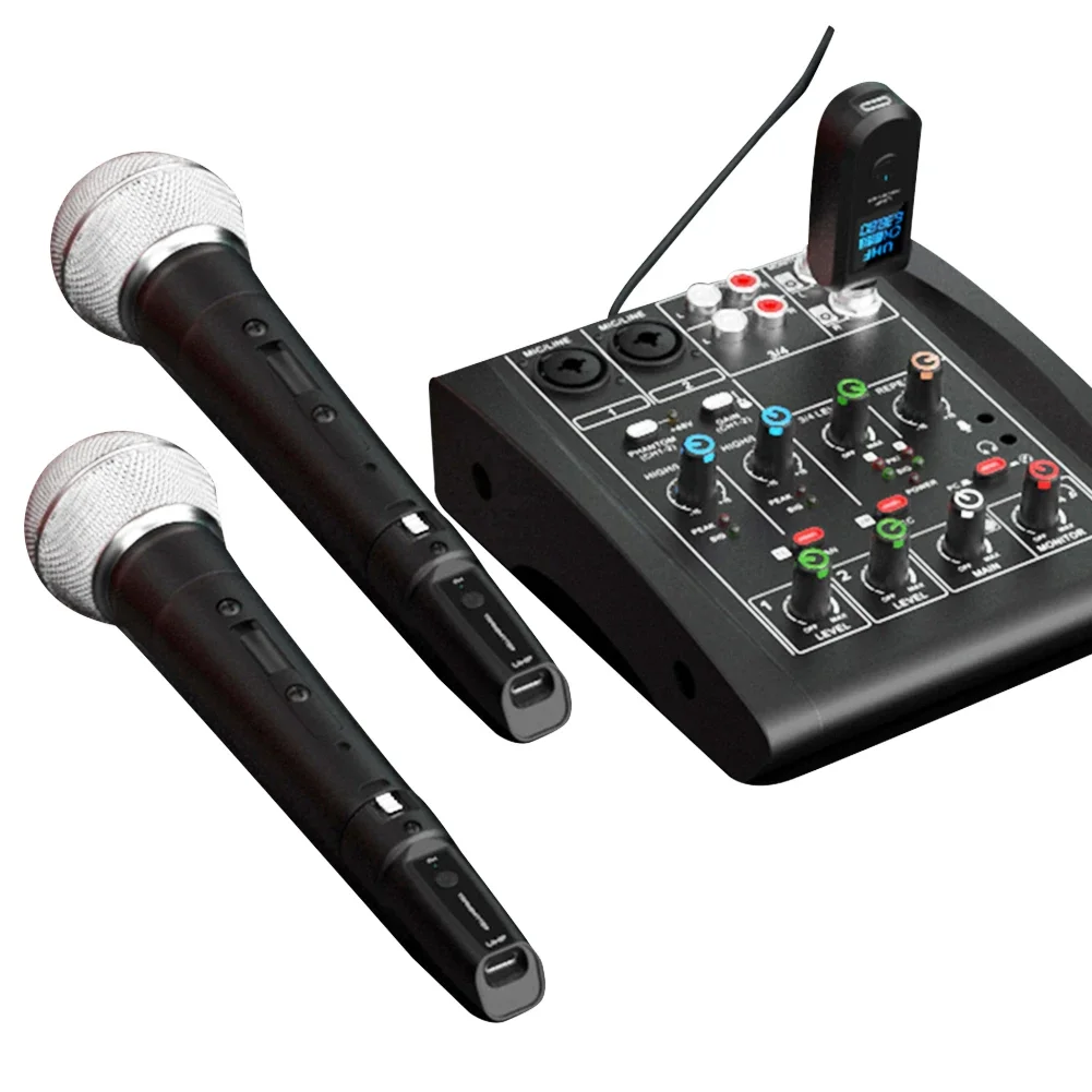 Convertidor de micrófono inalámbrico Universal, transmisor XLR, receptor de sistema inalámbrico para mezclador de Audio, micrófono dinámico/con cable