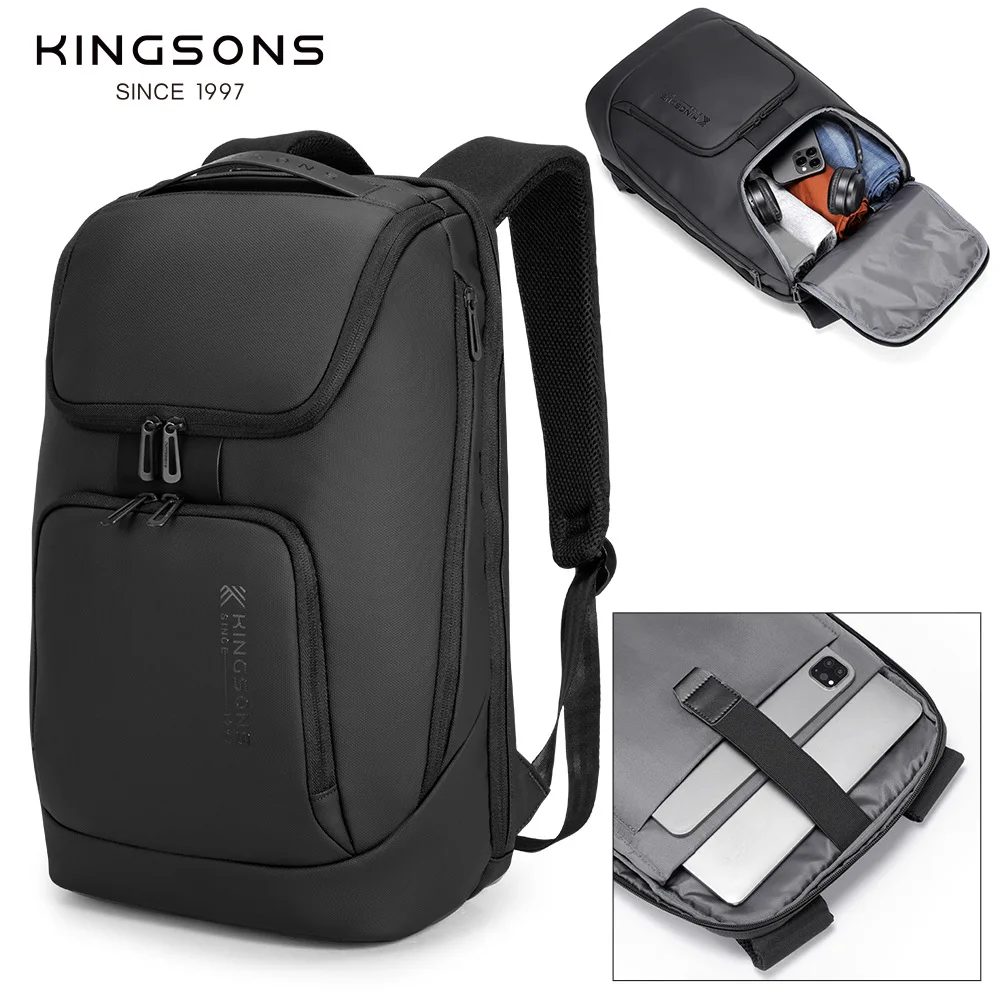 Kingsons Business Backpack for Men Waterproof Travel 15.6