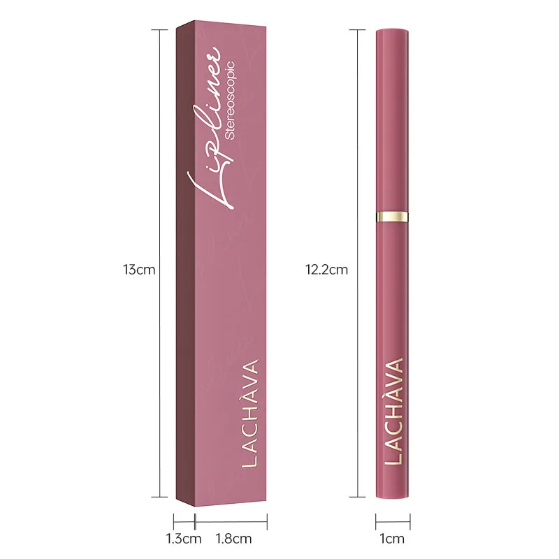 6 Colors Matte Sexy Rose Red Brown Lip Liner Pencil Waterproof Non-stick Smudge-proof Highly Pigmented Lipliner Pen Lipstick