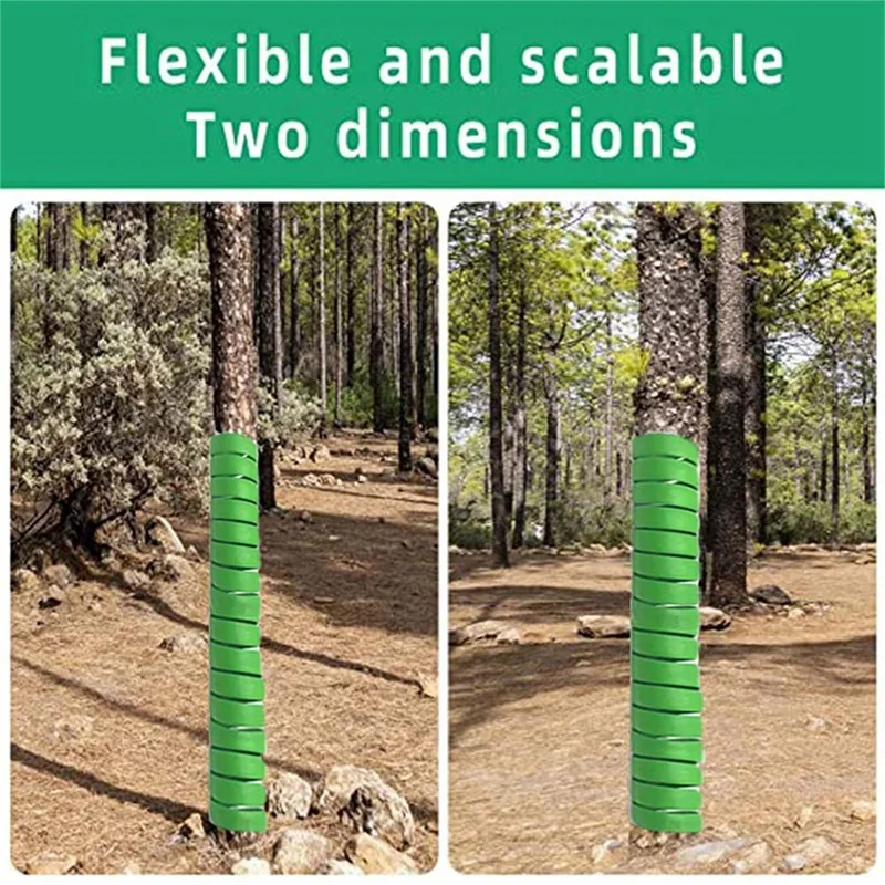 4PCS Tree Trunk Protector Plastic Spirals Tree Guards Trunk Protector Tubes Wraps Protect Plant From Deer  Cats Durable A