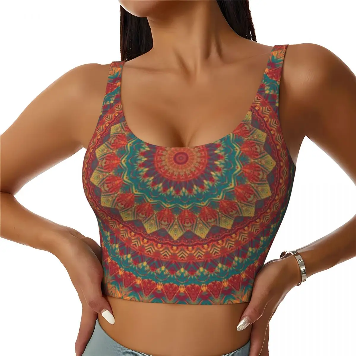 Dance Fitness Top Mandala 122 Jogging Outdoor Sports Tank Top