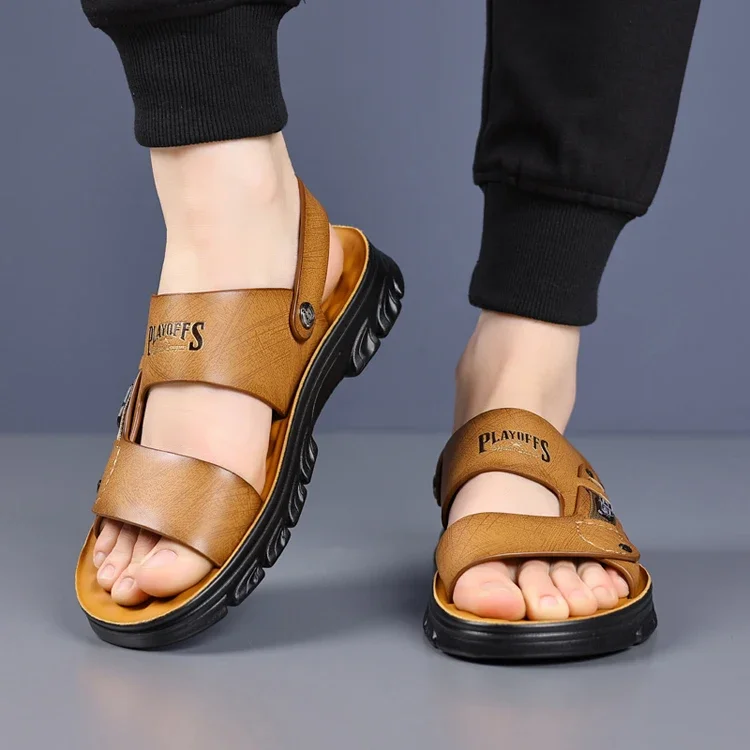 Modische Herren-Sandalen mit weicher Sohle für den Sommer, Outdoor-Doppelnutzung, bequem, strapazierfähig, atmungsaktiv, Strandschuhe-HW80193 – Detail 6