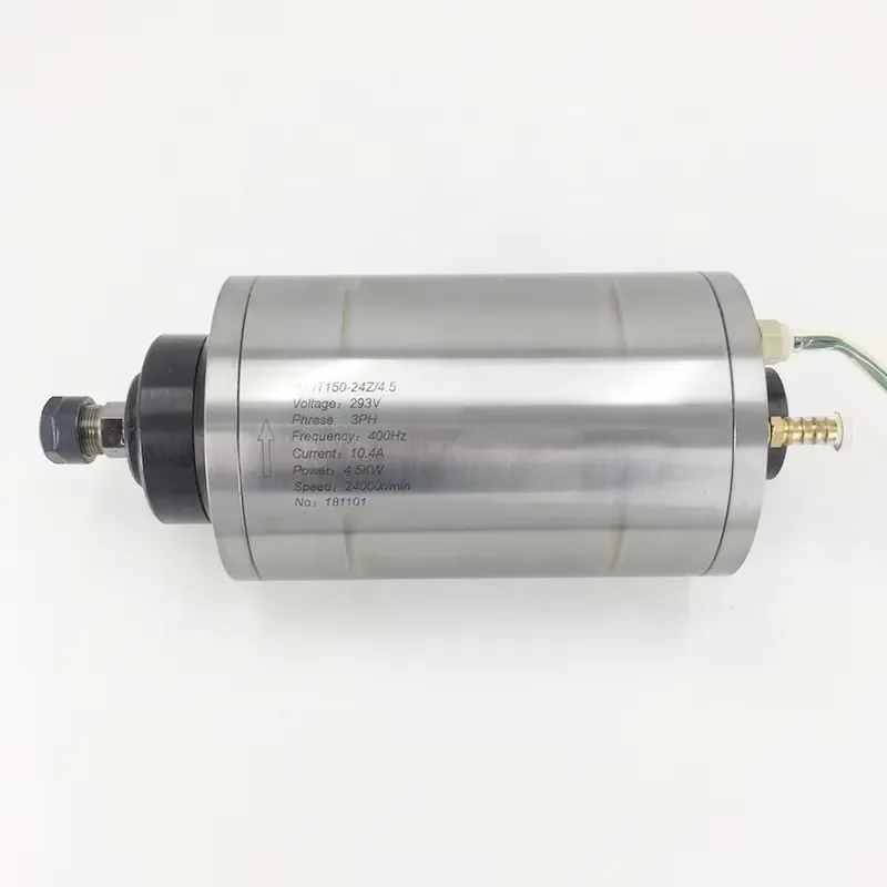 High Quality Water Cooled 0.8kw 1KW 1.5kw 2.2kw 3kw 4.5KW 5.5kw 6kw 7.5kw CNC Spindle Motor for Wood or Metal
