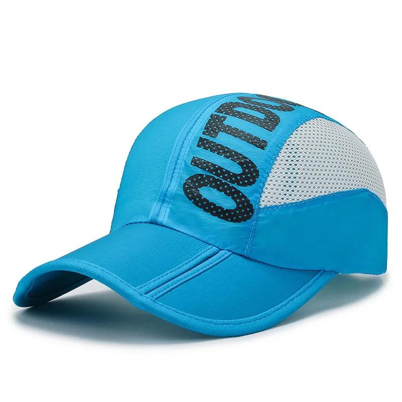 Summer Quick Drying Ultra-Thin Breathable Baseball Cap Men Women Snapback Folding Sport Outdoor Hiking Mountaineering Hat