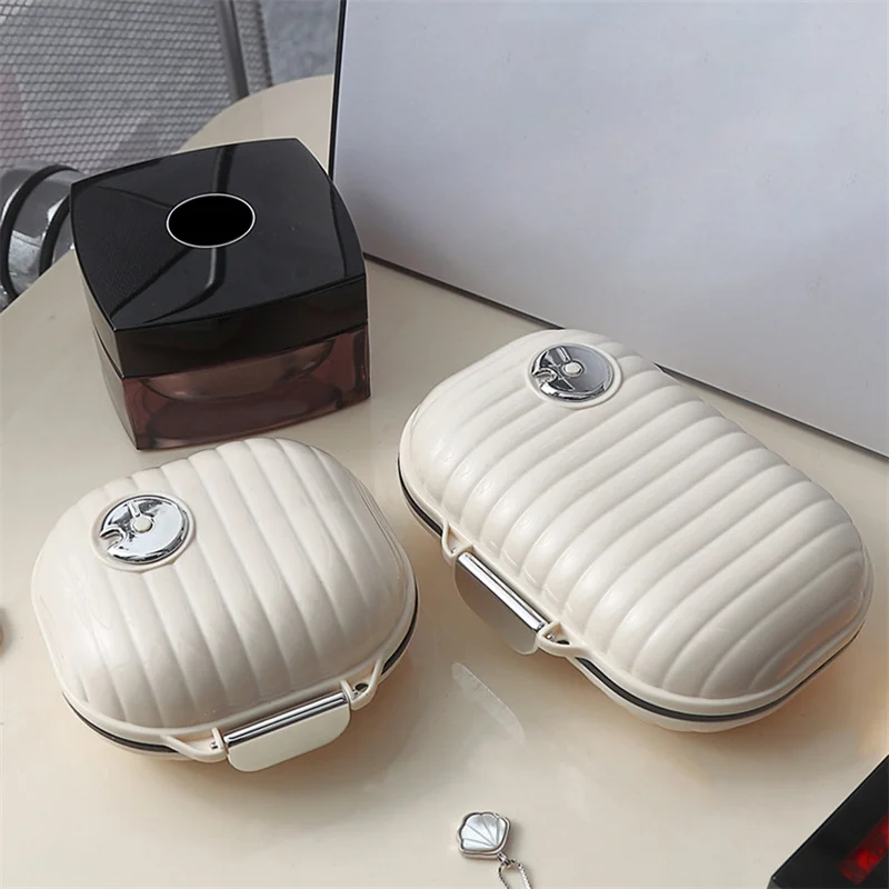 Mini Storage Box Portable Pill Box 7days Travel Multi-Grid Split Package Pills Box Multifunctional Tablets Sealed Jewelry Box