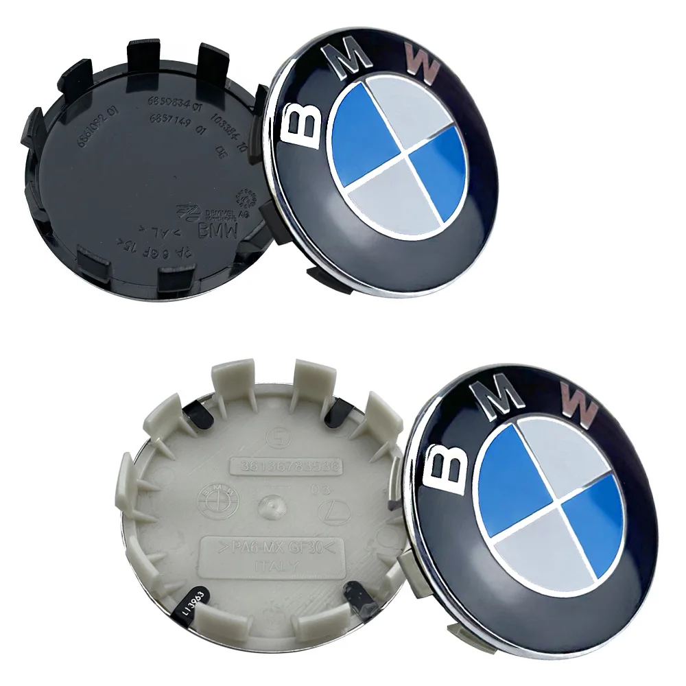 4Pcs 68MM 56MM Car Wheel Center Caps for BMW E90 E46 F10 F30 E87 F20 G20 E60 E39 E92 F11 F31 E61 F25 E36 X3 X5 Car Accessories