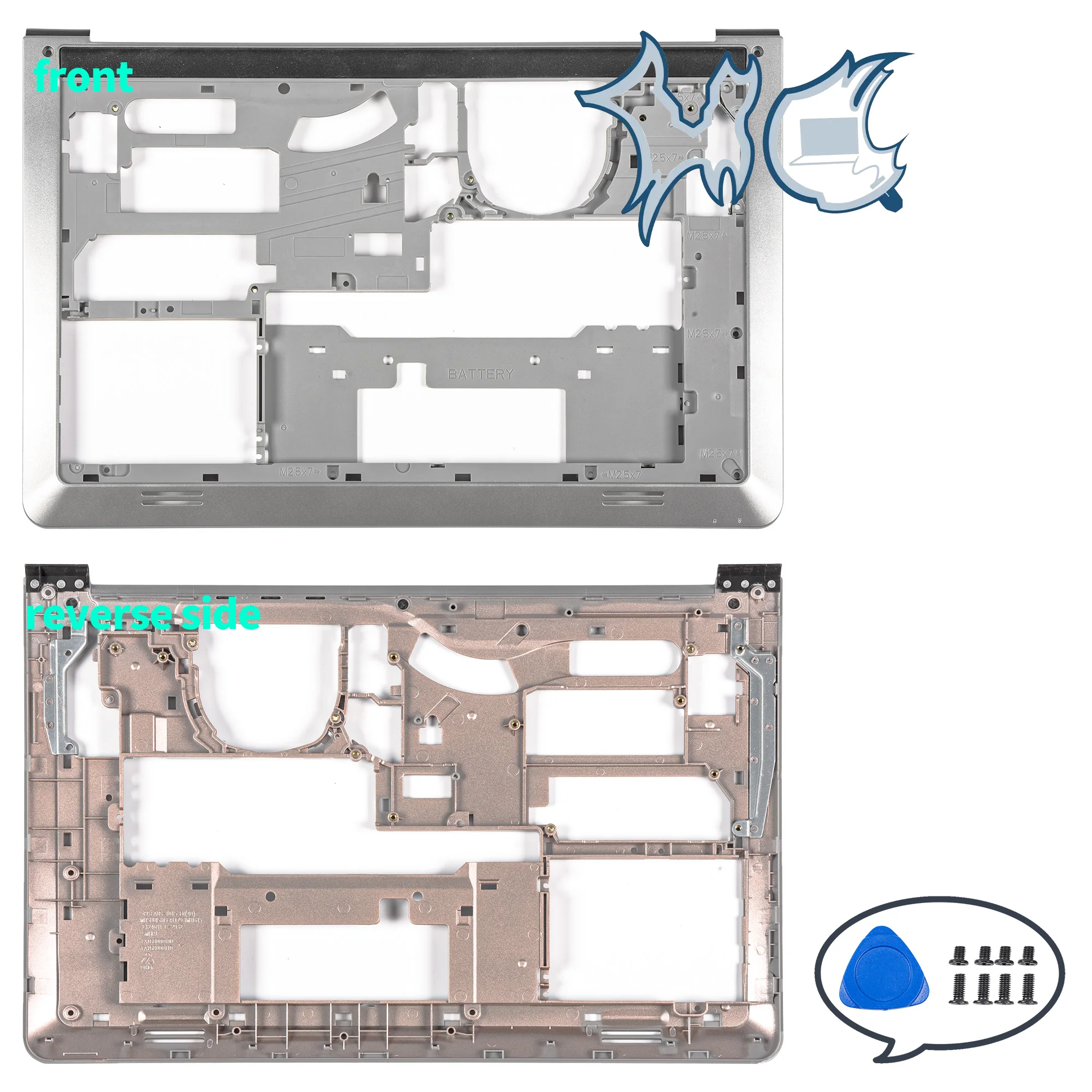 Imagem -02 - Inferior do Portátil Repair Case Palmrest Parts Inspiron 15 5543 5545 5547 5548 5557 5000 P39f Transporte Rápido Case