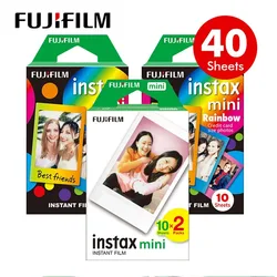 Original 10/40 Sheets Fujifilm Instax Mini 12 Films White 3 Inch For Instant Camera 7+ 11 8 9 25 40 70 90 lomo link  Photo Paper