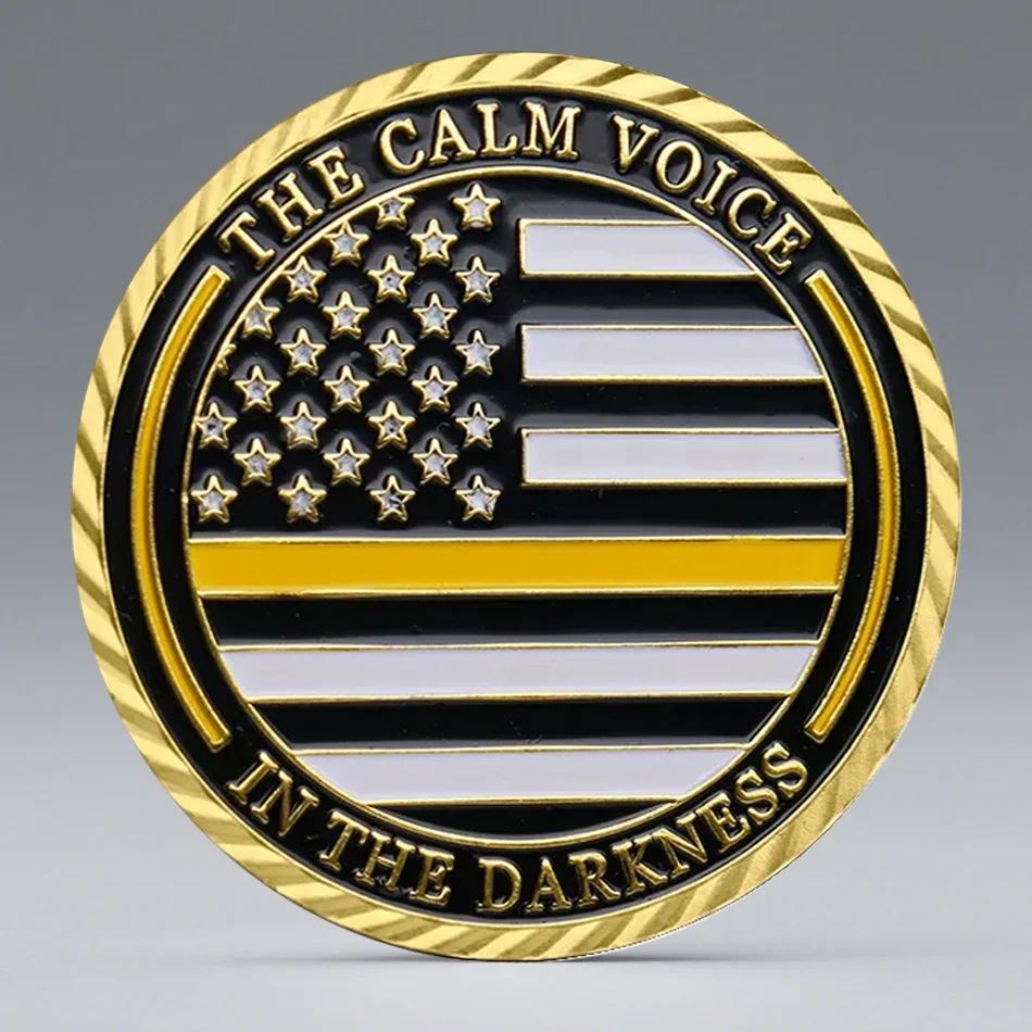 U.S. Dispatcher Gold Plated Commemorative Coins Three Black Nights Wonderful Sound Collectible Coin