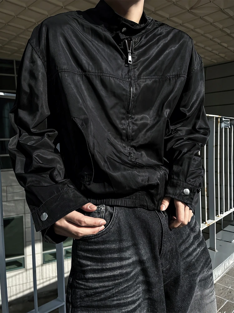 

Bla American Sle Jaet Мужская функциональная ветровка на молнии на открытом воздухе весна-осень модная брендовая ветровка с воротником-стойкой