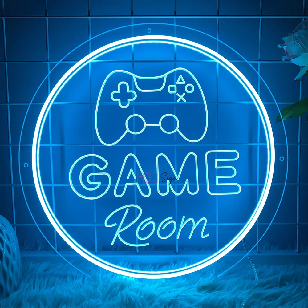 

Custom Neon Led Sign Gaming Room 3D Engraving LED Neon Signs Lights USB Personalized Gamer Name Sign Home Bedroom Decor