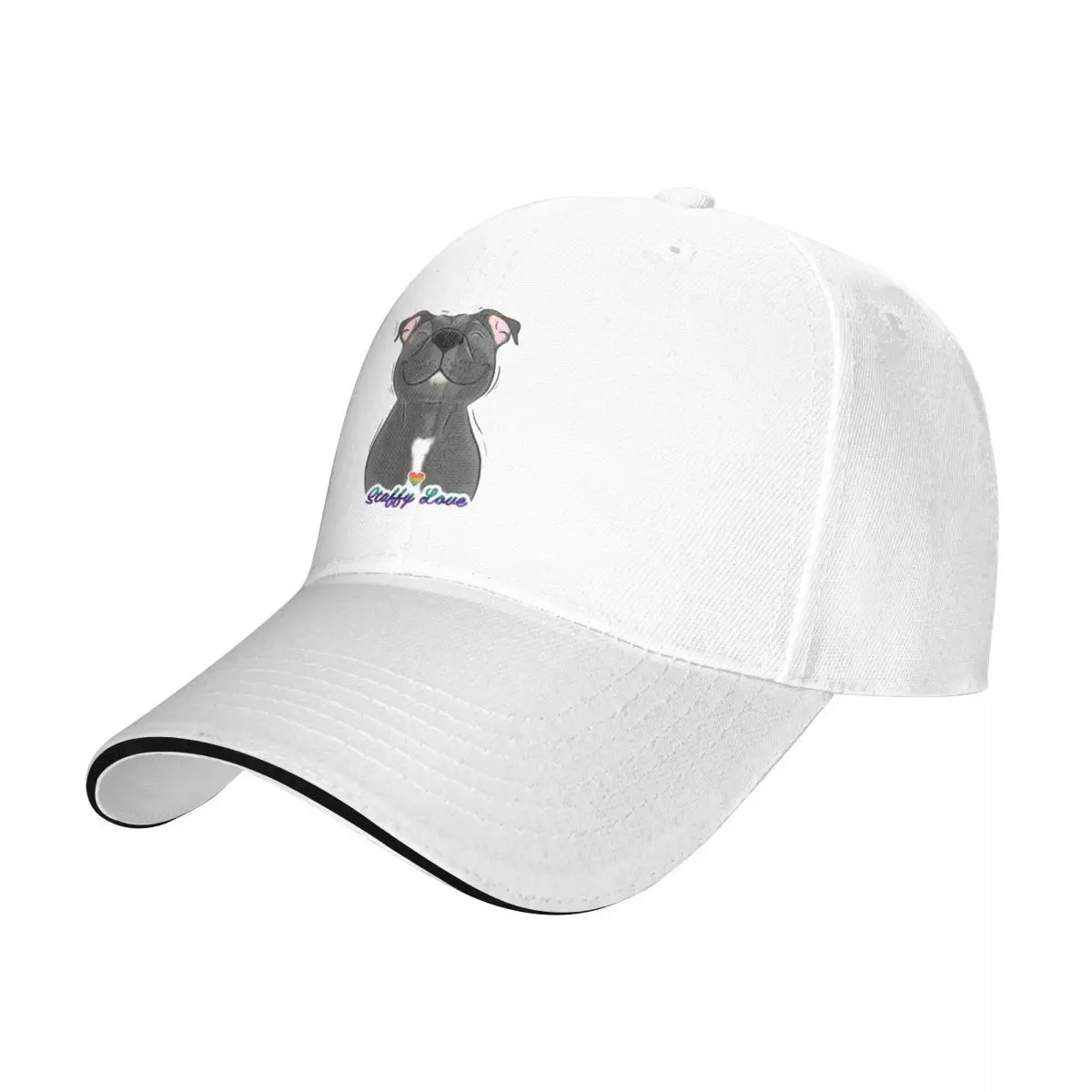 Smiling Blue Staffy Dog (stafford) Staffy Love Baseball Cap Fashion Beach Hip Hop birthday Woman Hats Men's