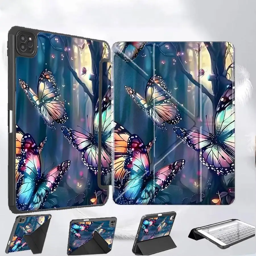 

Чехол для планшета iPad Pro 2025, Air 4, 5, M3, M2, M4, 11 дюймов, Mini 6, 7, Pro 11-го, 10-го, 9-го, 8-го, 7-го поколений, 12.9 дюймов, с держателем, красивый дизайн