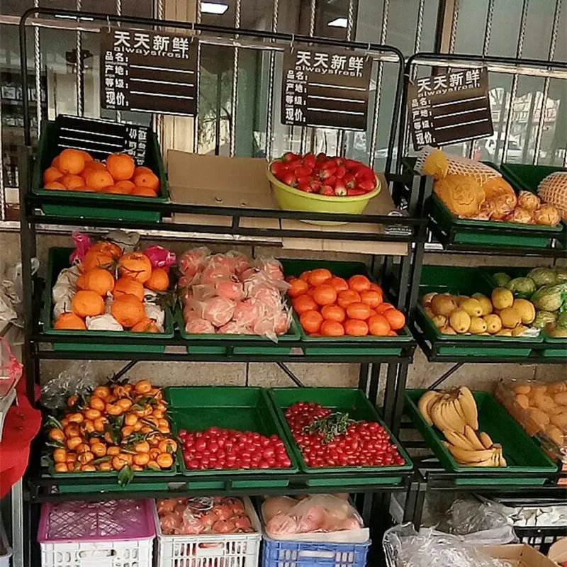 Fruit shelf display rack Fruit rack  store shelf Commercial vegetable rack Multi-layer supermarket vegetable selling