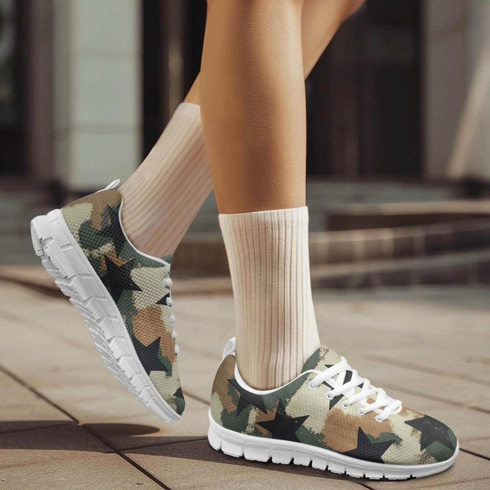 Coloranimal Vintage Star Print – Breathable Mesh Athletic Shoes Bewertung und Preis