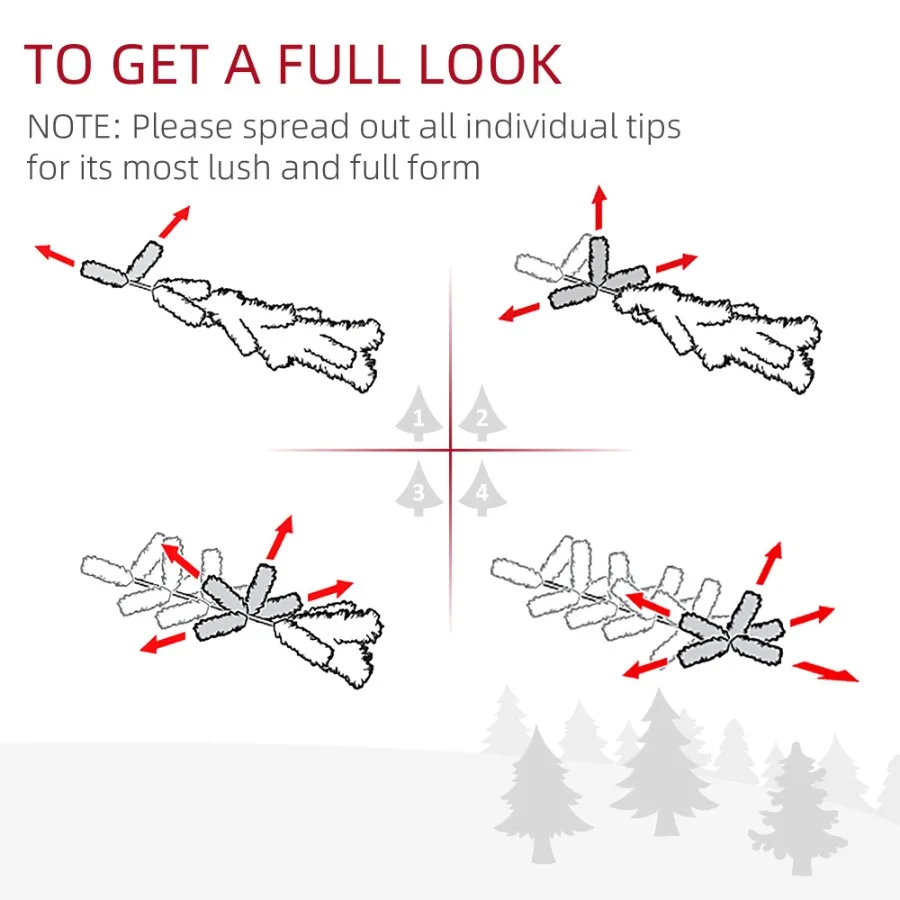 6 Fuß künstlicher Bleistift-Weihnachtsbaum, schmaler Weihnachtsbaum mit 390 realistischen Zweigspitzen und Kunststoffständer, weiß
