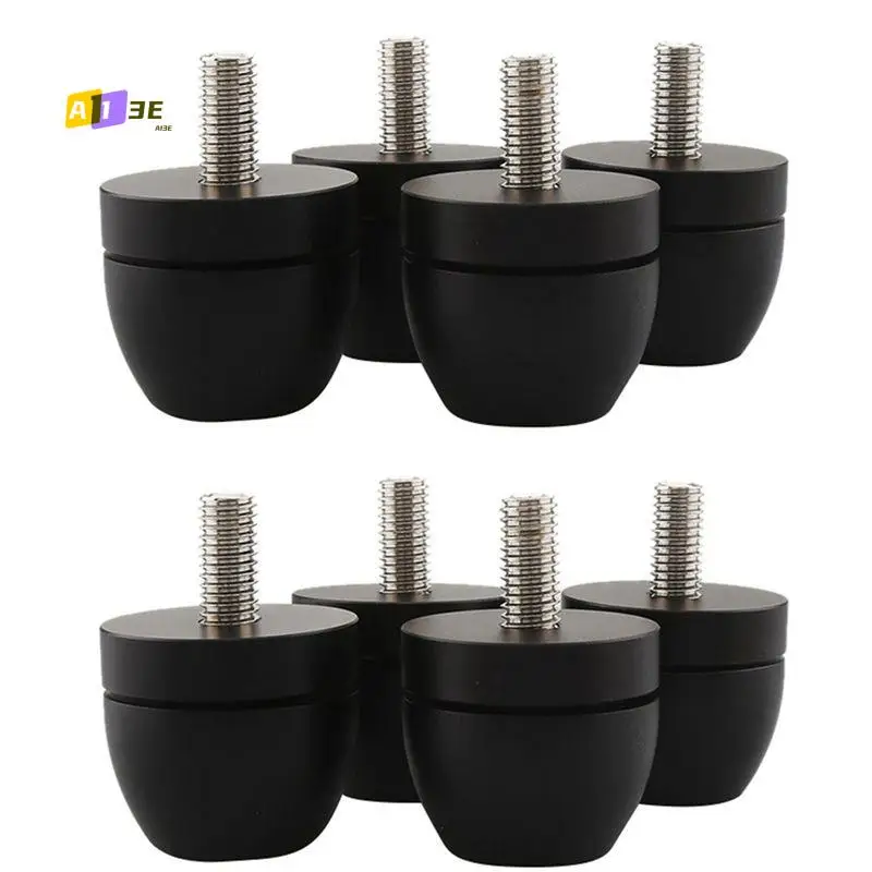 

A13E-8Pcs Алюминиевые противоударные подушечки с шипами Изолирующая подставка Ножки Усилитель Динамик Плеер Сабвуфер Подвеска Подставка для ног, черный
