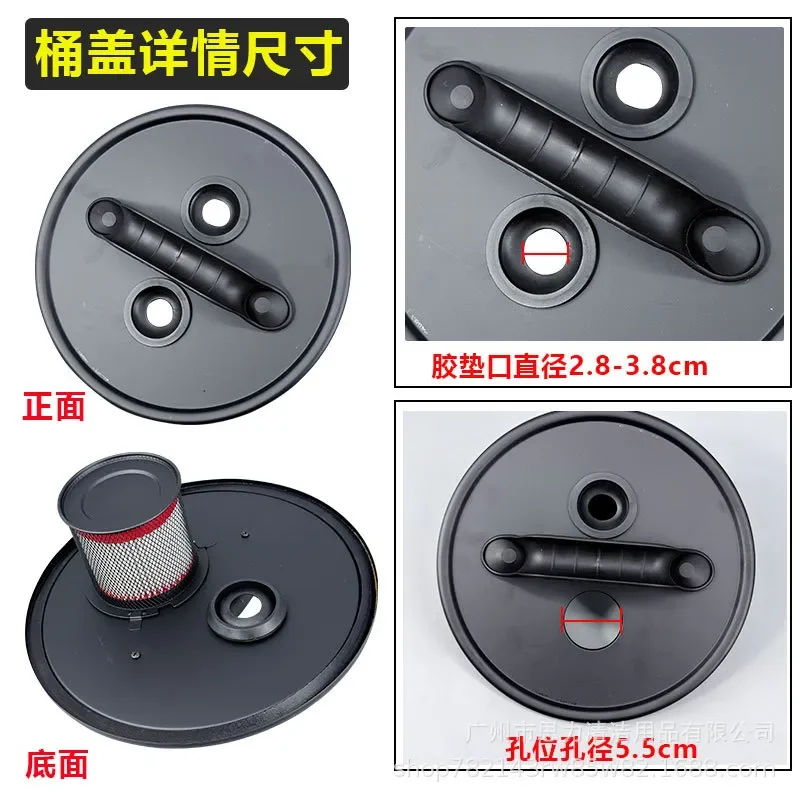 Industrial Cyclone Dust Separator for Woodworking Vacuum Cleaner Filter Bucket Air Pump Suction Fan Grinding Ash Collection