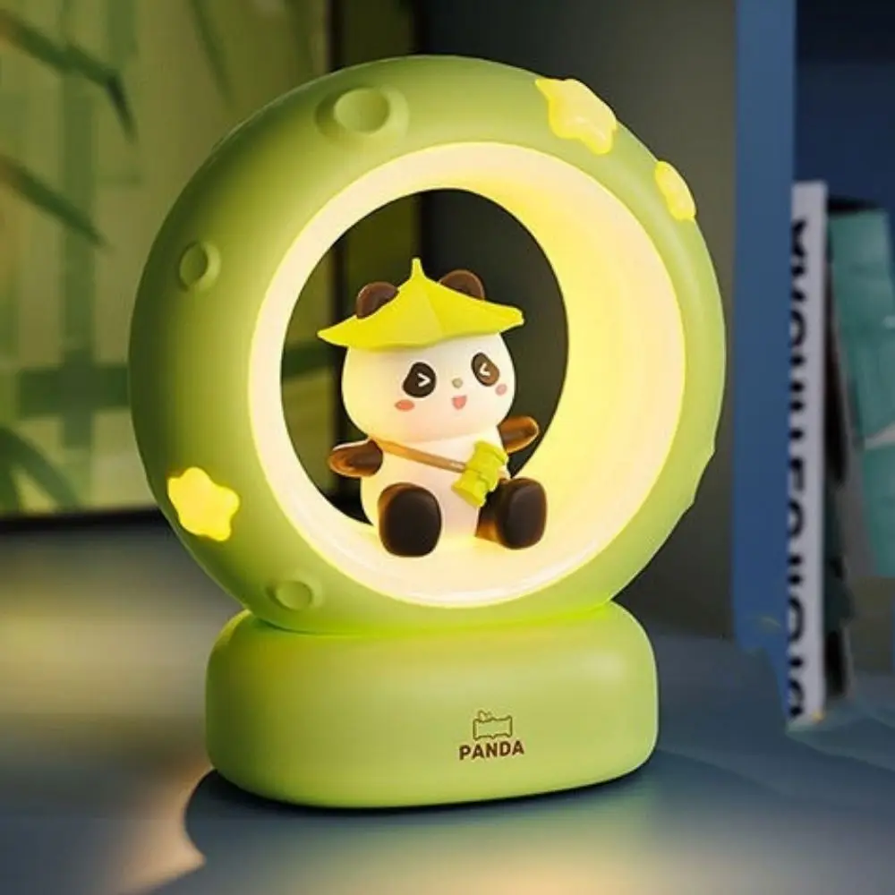 USB Charging Rabbit Cat Night Light Soft Light Adjustable Brightness Moon Cat Light Decorative Eye Protection