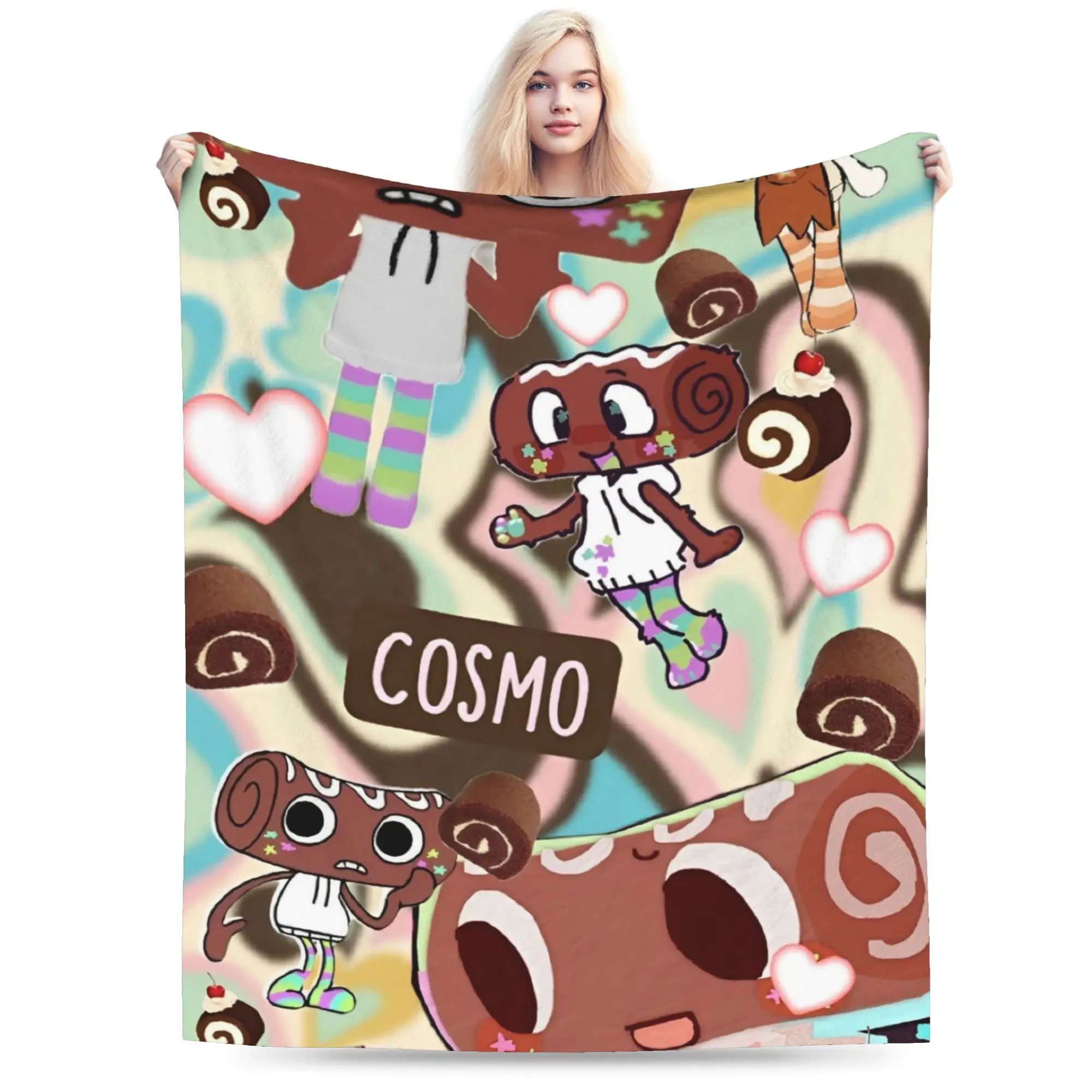 سوبر لينة كوزمو كولاج رمي بطانية الصوف الفانيلا خفيفة الوزن Dandys العالم لعبة بطانية سرير مريحة بطانيات قطيفة طوال الموسم