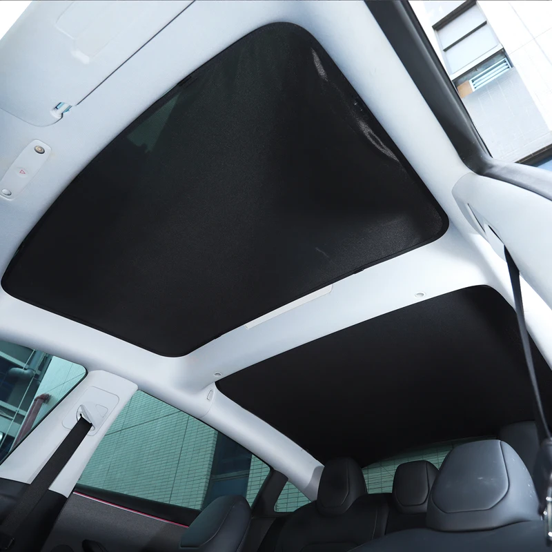 For Tesla Model 3 2023+ sunroof mesh, roof sunroof sunshade, thermal insulation net, protective accessories (memory wire model)