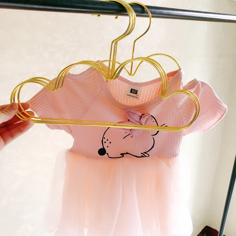 5pcs Cloud Shape Hanger Metal Non Kids Children Clothes Coat Sweater Hangers