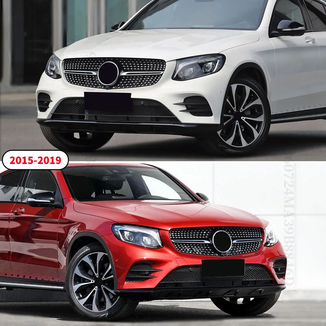 

Front Grille Bumper Grill Grid Tuning Inlet Middle Mesh For Mercedes Benz GLC Coupe C253 X253 2015-2023 Accessories Part