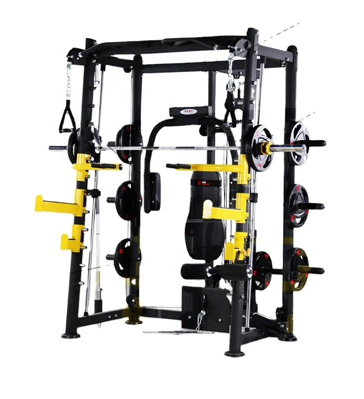 Factory direct sales Professional gym personal trainer used multi 3d smith machine gym equipment