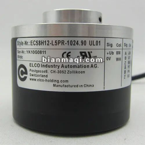 

ELCO Yi Ke EC58H12-L5PR-1024.90 UL01 rotary encoder 1024 line