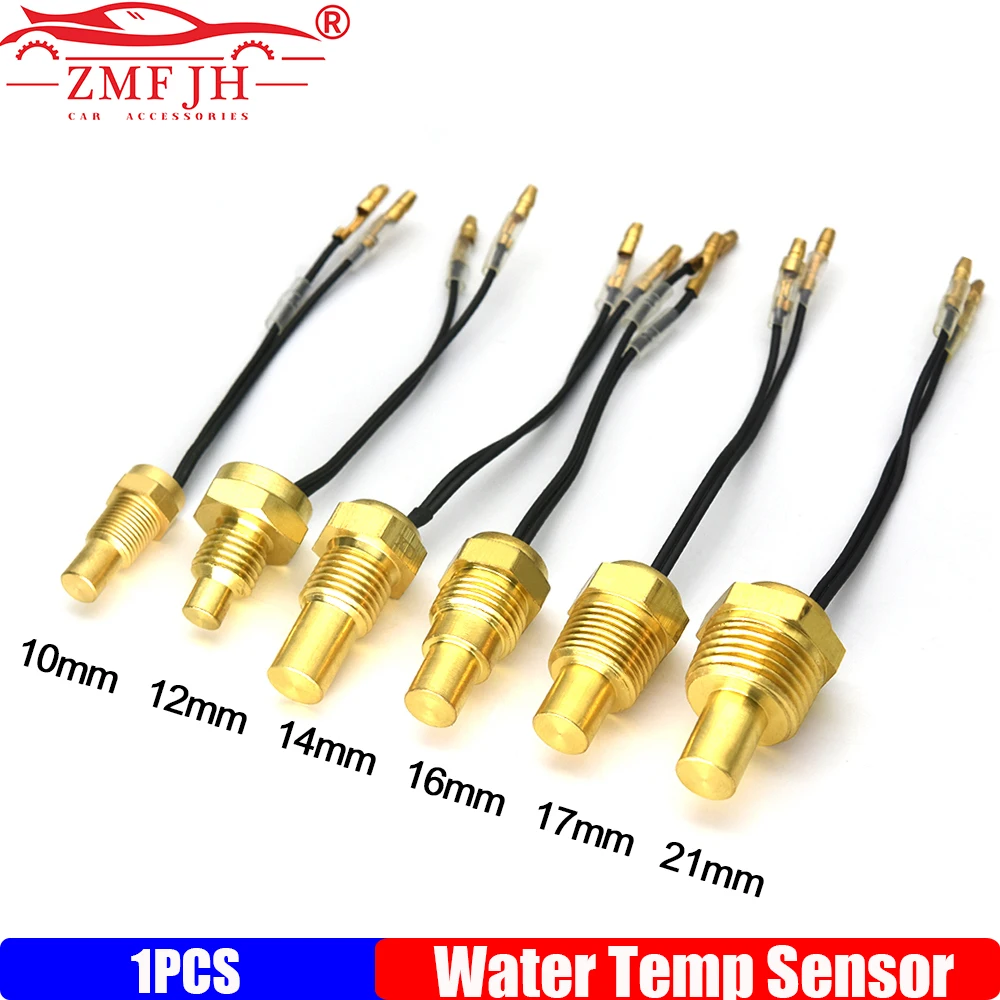 ZMFJH 1/8NPT 3/8NPT 1/2NPT M14X1.5 M12X1.5 Water Temperature Sensor Car Meter Temp Sensor 10MM 12MM 14MM 17MM 21MM Car Sensor