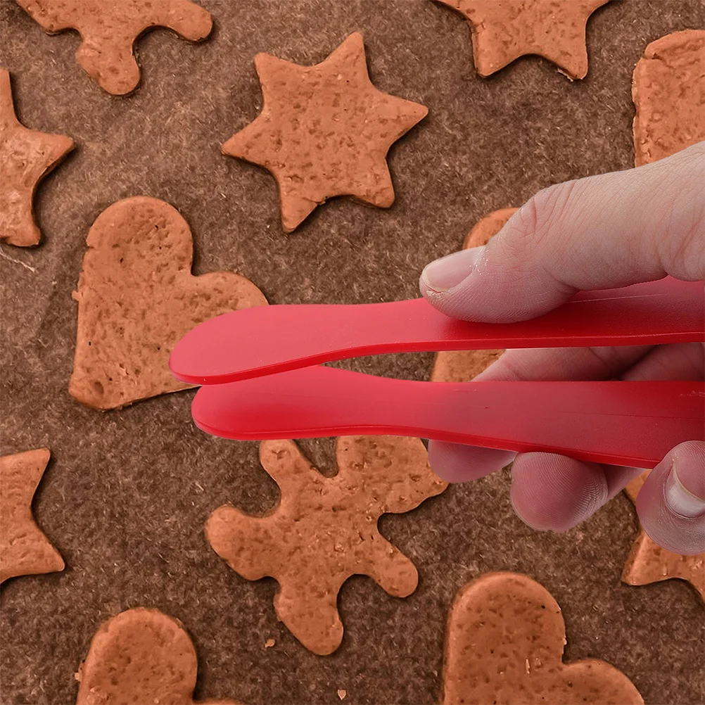 Pinzas de plástico para aperitivos para niños, juego de simulación para barbacoa, hornear, asar, servir comida, pinzas para niños pequeños, herramientas artesanales con cuentas, 3 uds.