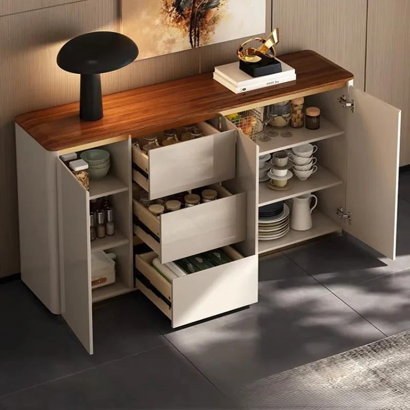 Nordic Morden Cabinets Storage Bathroom Doors Drawer Open Living Room Cabinet Ultra Thin Sideboard Armoires De Salon Furniture