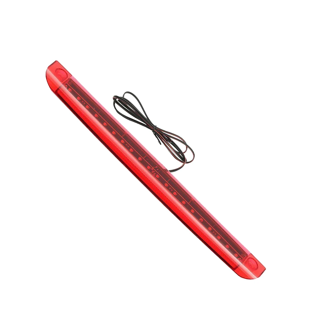 High Mount Brake Tail Stop Light Carro Universal e Motocicleta Vermelho 12v 20 Led 3rd