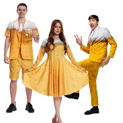 Halloween Beer Festival Dress Cosplay Costume Holiday Party Suit Adult Carnival Costume Ball Men Women Stage Performance Clothes