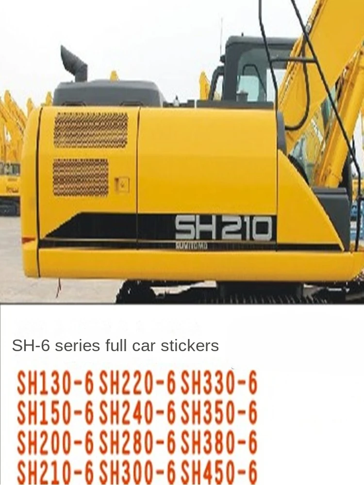 For Sumitomo SH60 75 120 130 150 180 200 210 260 300 350-6 220A3 Car Decal Warning Sticker Excavator Parts