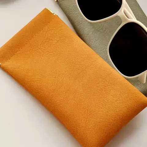 

PU Leather Glasses Storage Bag Automatic Closed Sunglasses Case Waterproof Pouch Glasses Protective Cover Eyewear Storage Bag