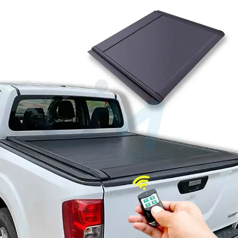 

Aluminum Electric Retractable rear tonneau cover for Ram 1500 2019 With Lock truck bed covers For all pickup