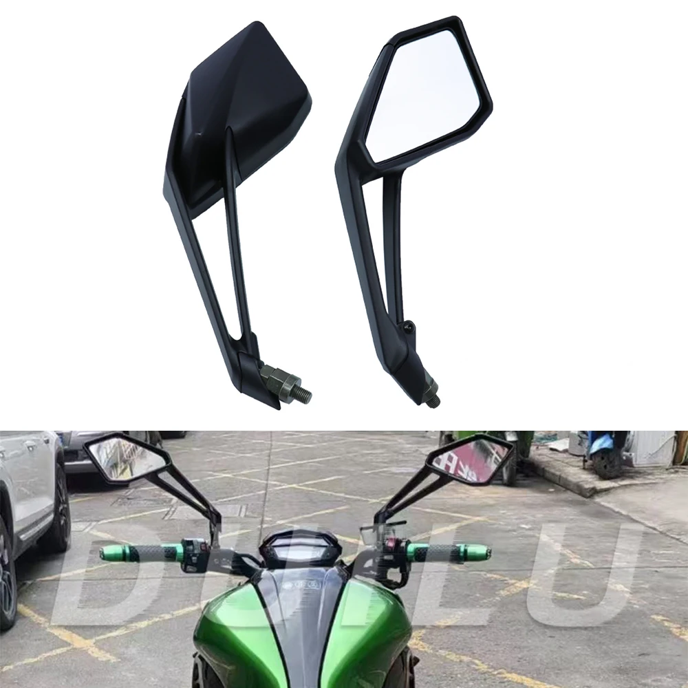 

Black Pair Motorcycle Rear View Mirrors For Kawasaki Z1000 Z 1000 2014-2021 2015 2016 2017 2018 2019 2020 Side Mirror