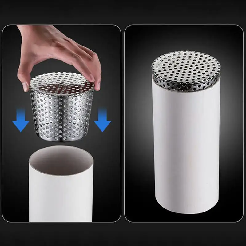 304 Stainless Steel Drain Cover Anti Clogging Hair Catcher Filter for Kitchen Bathroom Durable Mesh Prevents Blockage