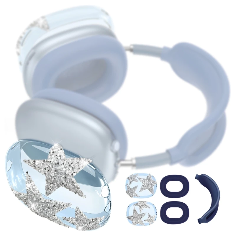 U13B Smooth Silicone Earpiece Cover For Wireless Headphones Showcasing Unique Sparkling universe Theme And cushioning Build