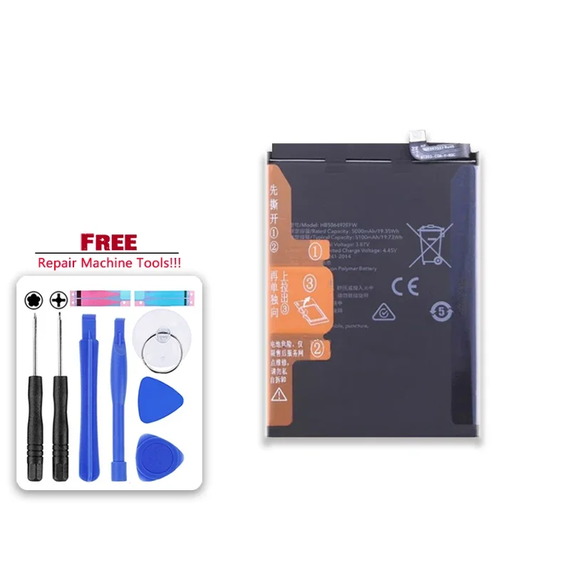 5100mAh Replacement Battery HB506492EFW for Huawei honor X40