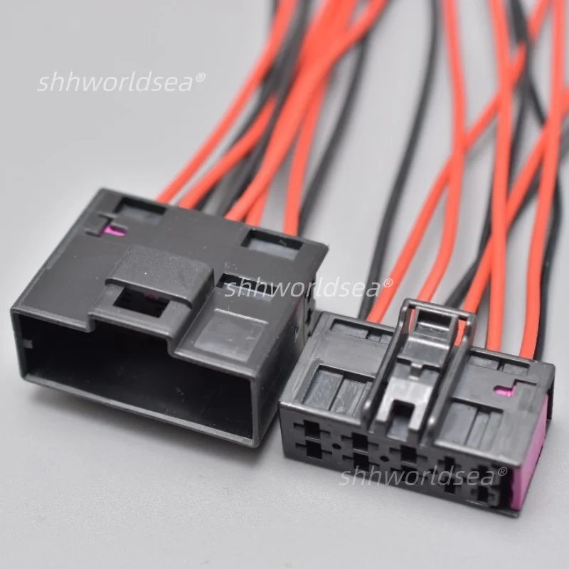 1Sets 10Pin Auto Electronic Connector Wire Harness Seat Heating Male Female Plug Socket For 7L0972762 8E0972710 With Cable