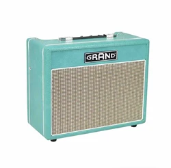 Tube Guitar Amplifier Head with Reverb Tremolo in Blue Color 15W