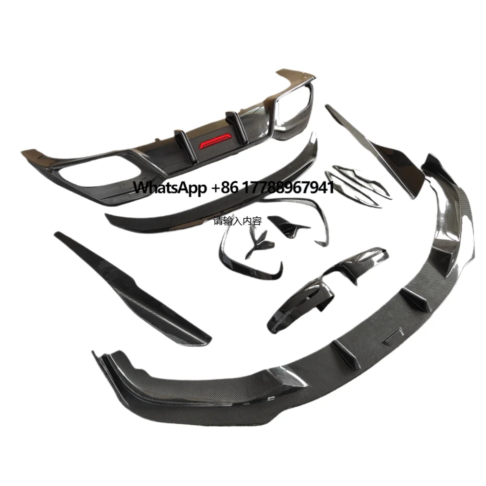 Used Carbon Fiber AC Style Body Kit for 8 Series G15 G16 M850i Including Front Bumper Diverter Side Skirt Spoiler Rear Diffuser