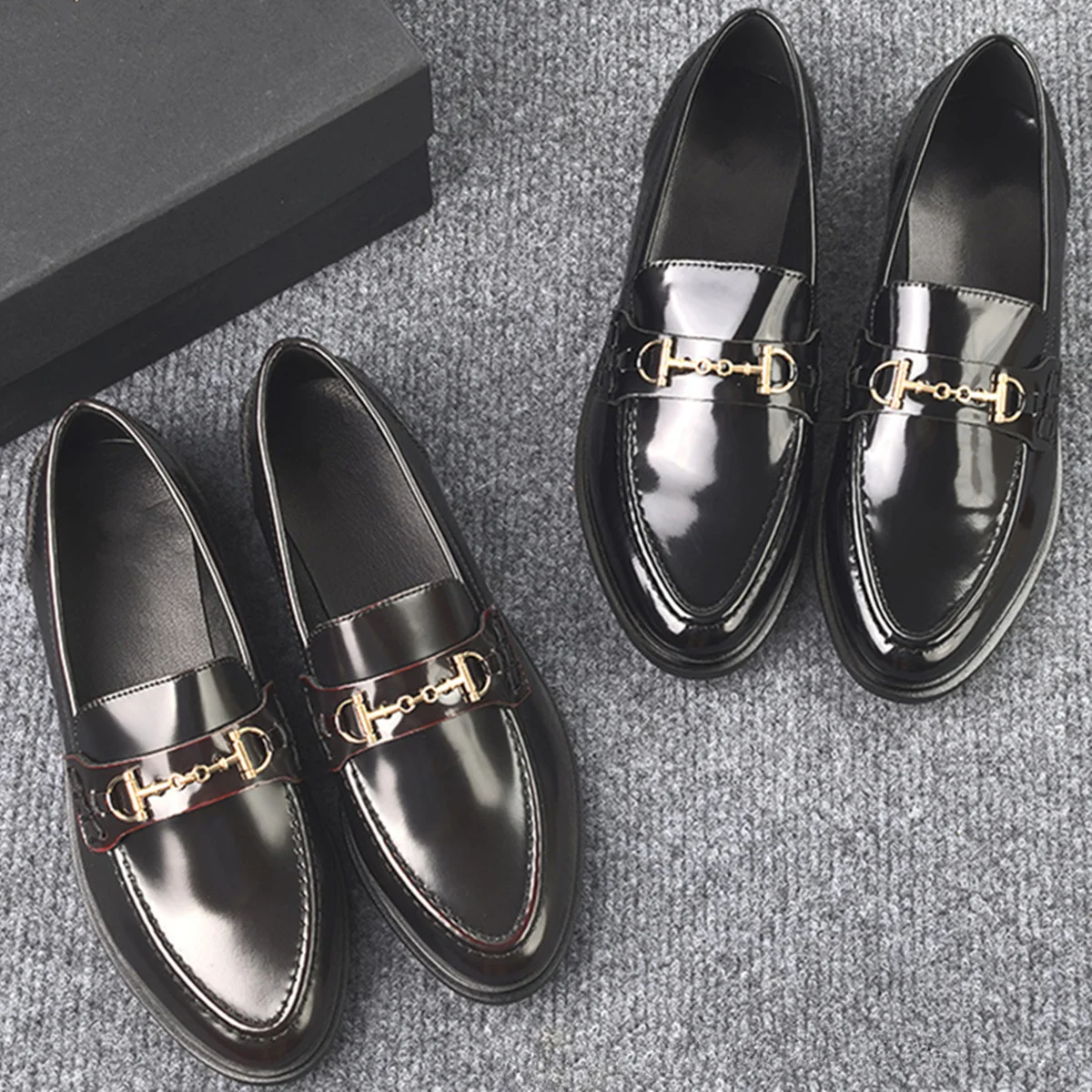 

Maxdutti Minimalist Genuine Leather Flat Slip-on Loafers For Commuting With Buckle-up Flats Shoes Woman Shoes For Woman 2026