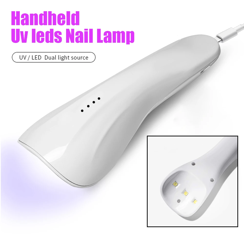 Rechargeable Handheld Uv Led Nail Lamp Gel Polish Drying Lamp For All Gel Nails Drying Lamp Nail Salon Equipment Tools