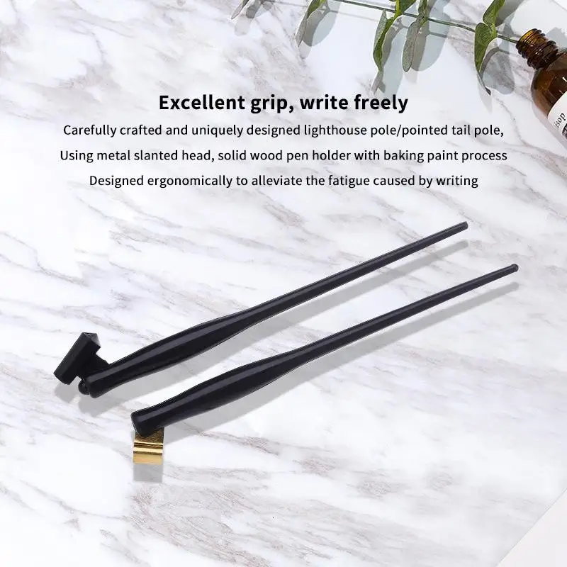 Oblique Dip Pen Holder English Writing Art Drawing Calligraphy Pen Nib Support Adjustable Signature Pen Accessories