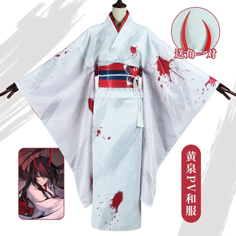 

Acheron Kimono Dress Cosplay Costume Game Honkai: Star Rail Women Uniform Role Play Clothing Carnival Halloween Party Costume