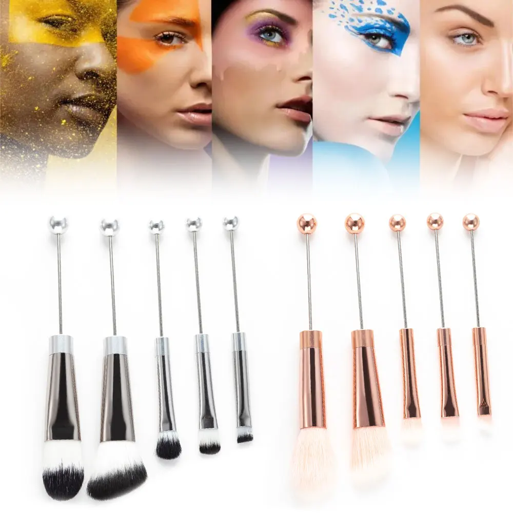 Diy Beadable Makeup Brushes 5Pcs Makeup Brush Contour Brush, Beauty Gifts