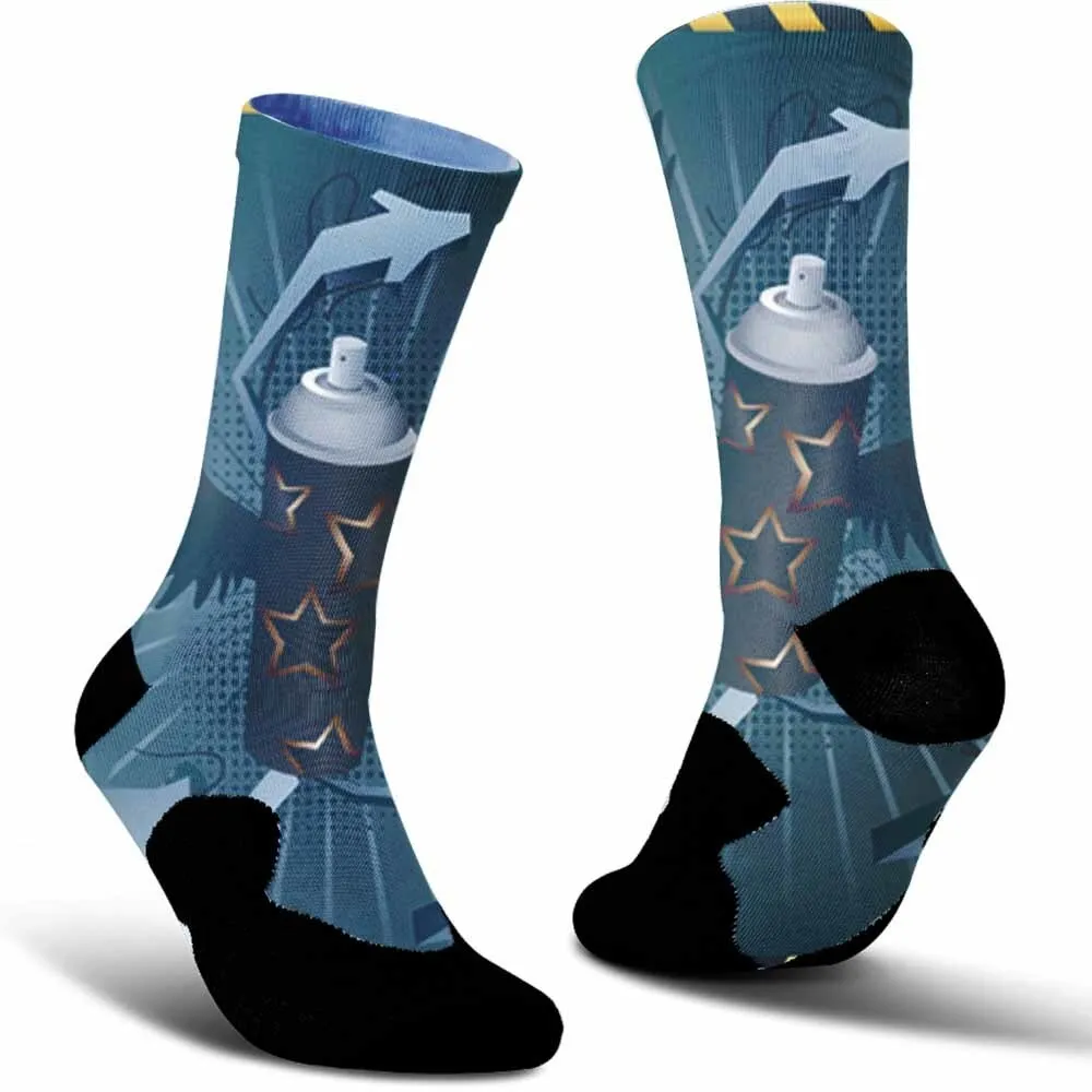 2025 جديد! جوارب ركوب الدراجات بنمط علبة الطلاء - عصرية، للجنسين، ماصة للعرق، مسامية ومتينة #6